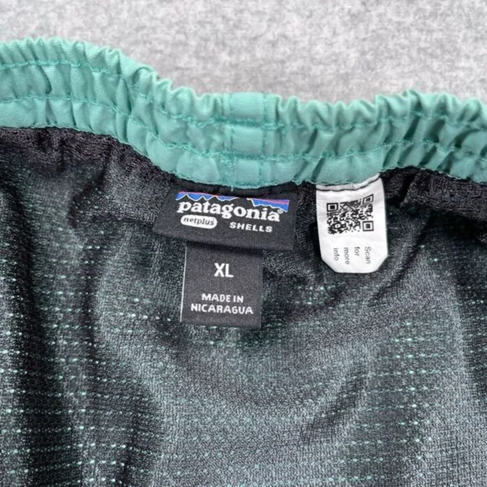 Patagonia Baggies Netplus Shells Shorts Mens XL Seafoam Green Swim Trunks Hiking